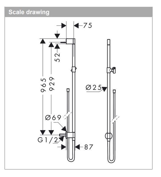 SLIDE SHOWER BAR Carousel 2