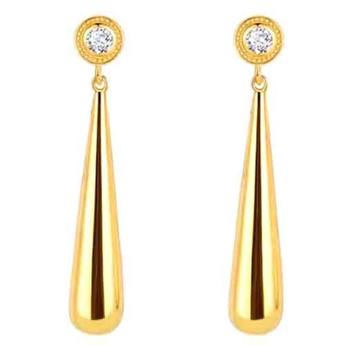 Gold Drop Earrings "Cali" Carousel 1