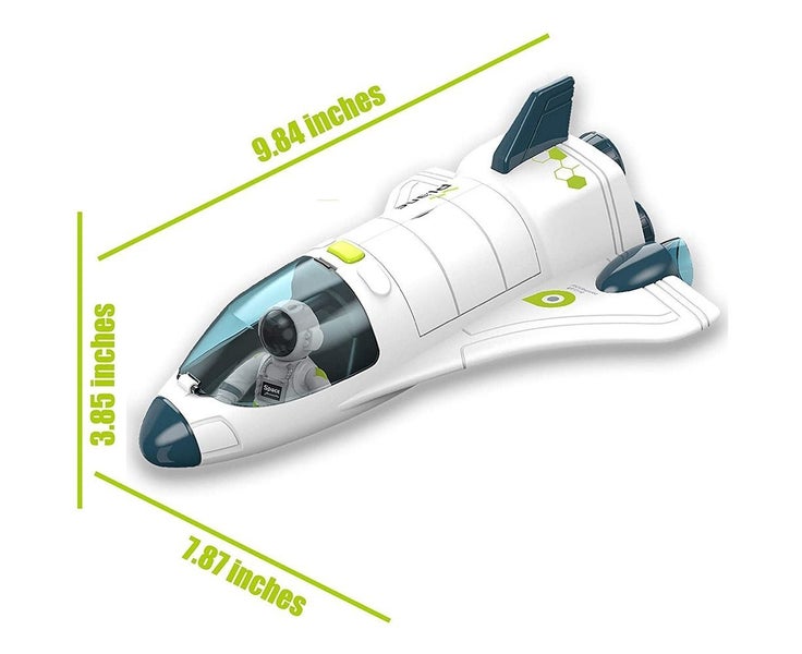 Space Plane Toy for Kids with Lights, Sound and Astronaut, Spaceship Toys f Carousel 6