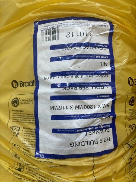 Bradford R2.9 Skillion Blanket Insulation Carousel 1