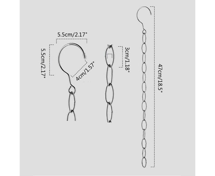 Space Saving Clothes Hanger Chain Stainless Steel Closet Metal Carousel 7