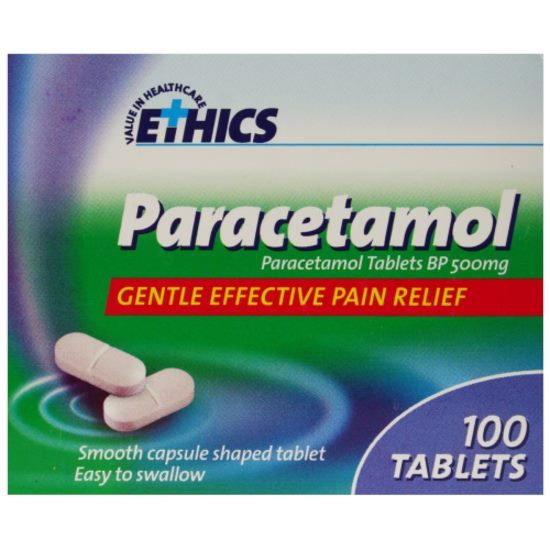 ETHICS Paracetamol 500mg Tablets 100 Carousel 1