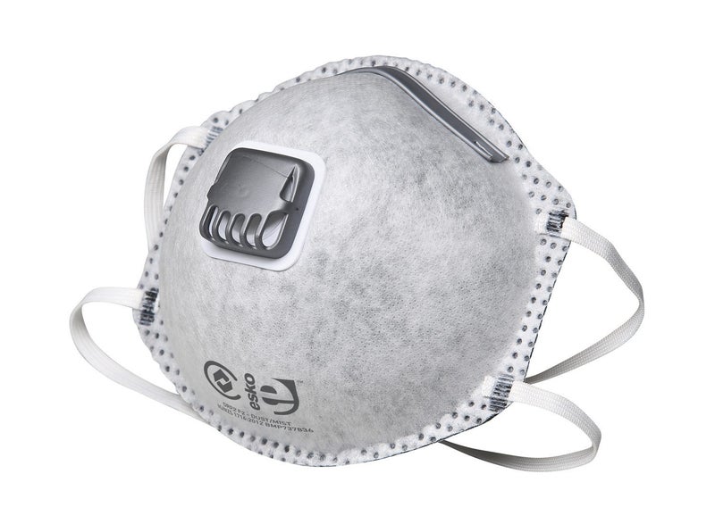 Esko BreatheEasy Dust Mask P2 Carbon w Valve - Box 12 Carousel 2