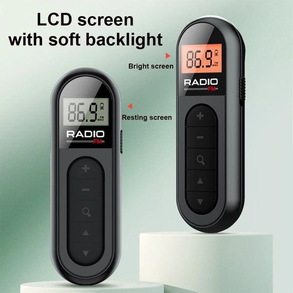 Rechargeable FM Pocket Digital Radio Portable Walkman for Hiking & Travel Carousel 2