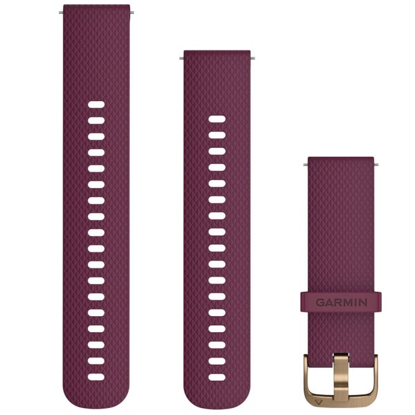 Quick Release Band 20mm - Berry with Light Gold Hardware Carousel 1