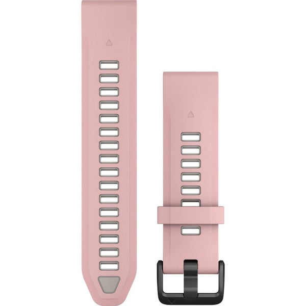 Garmin QuickFit 20 Watch Band, Dust Rose/Fog Grey Silicone Carousel 1