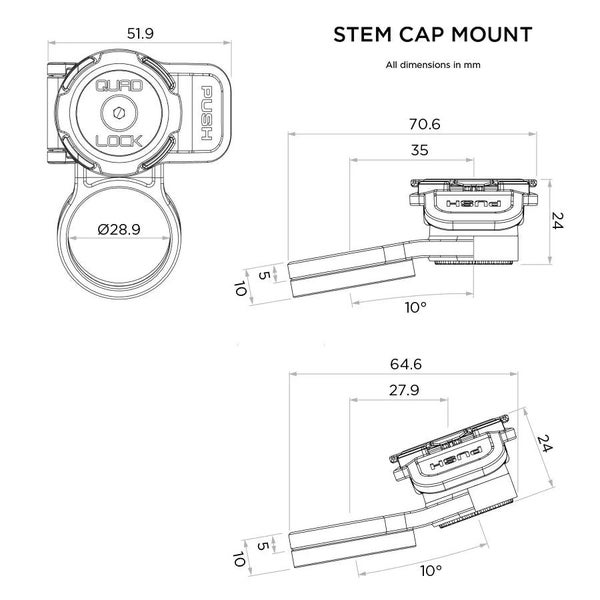 Quad Lock Stem Cap Mount Carousel 8