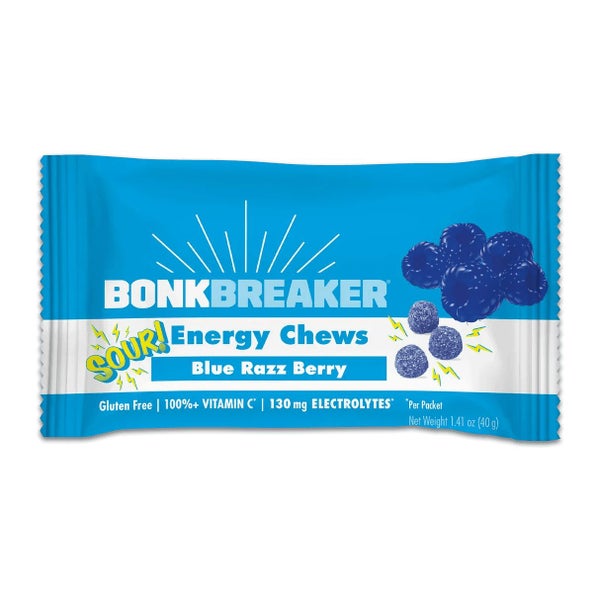 Bonk Breaker Sour Blue Razz Berry Energy Chews - 40g Carousel 1