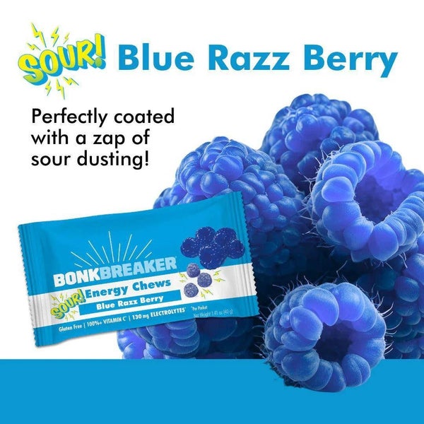 Bonk Breaker Sour Blue Razz Berry Energy Chews - 40g Carousel 2