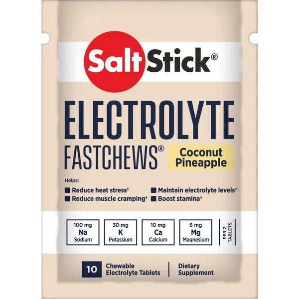 Saltstick FastChews - Pack of 10 Chewable Electrolytes - Coconut Pineapple Carousel 1