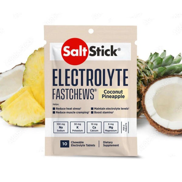Saltstick FastChews - Pack of 10 Chewable Electrolytes - Coconut Pineapple Carousel 2