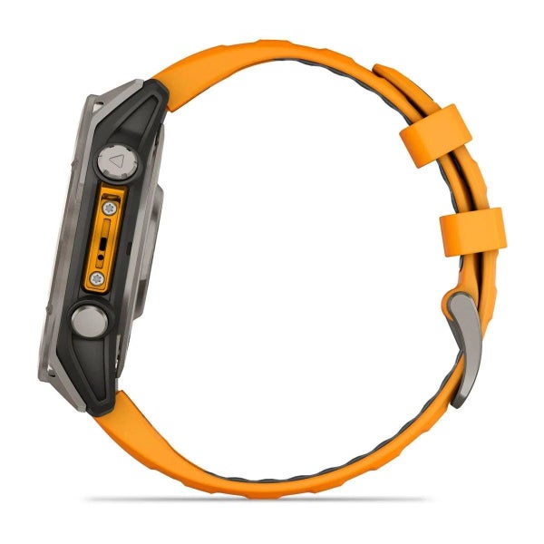 fenix 8 - 47 mm, AMOLED Sapphire, Titanium with Spark Orange/Graphite Silicon... Carousel 12