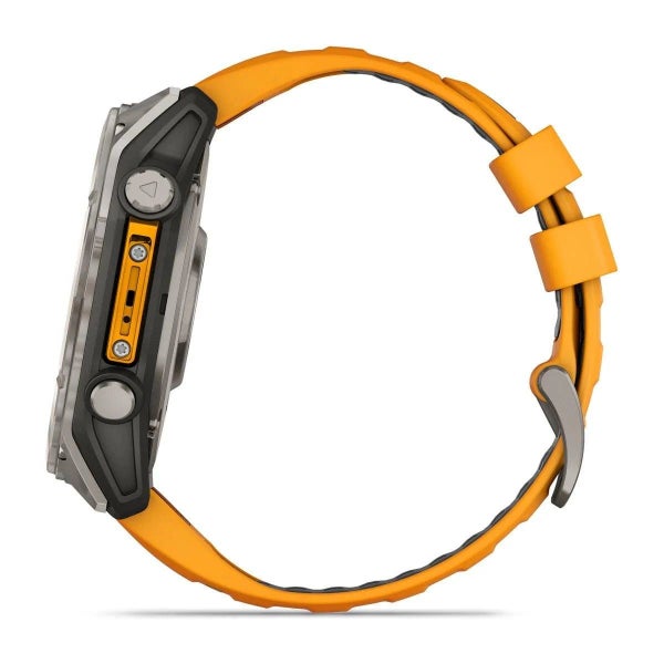 fenix 8 - 51 mm, AMOLED Sapphire, Titanium with Spark Orange/Graphite Silicon... Carousel 12