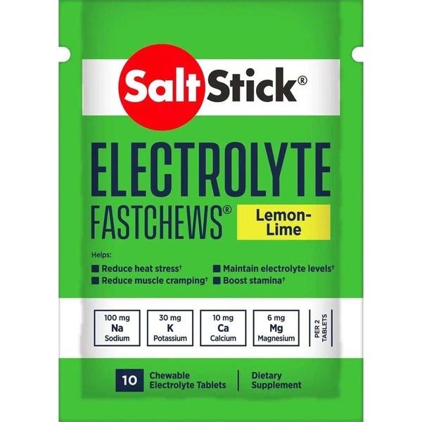 SaltStick FastChews - Pack of 10 Chewable Electrolytes - Lemon-Lime Carousel 1
