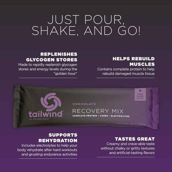 Tailwind Nutrition REBUILD Recovery Drink - Chocolate Stick Pack Carousel 3