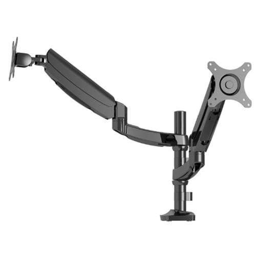 Loctek Pro Mount, 10"-30" Dual Gas Spring Monitor Stand - VESA 75 &100mm - Max Carousel 1