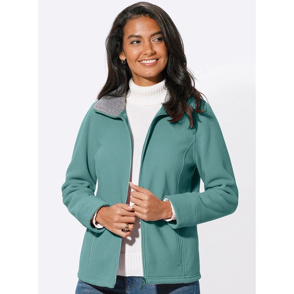 Fleece jacket - size 18 in Jade + free 100% cotton tee shirt Carousel 1
