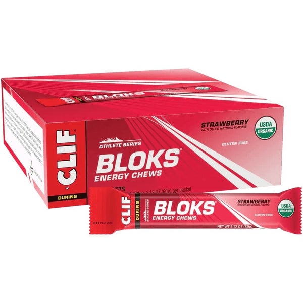 Clif Bloks Energy Chews - STRAWBERRY Carousel 5