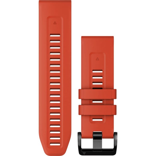 Garmin QuickFit 26 Watch Band Flame Red Silicone Carousel 1