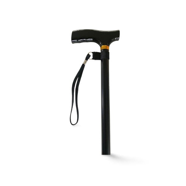 T Handle Walking Stick - Black Lightweight Cane Carousel 2