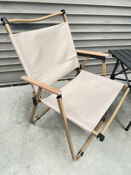 Portable Folding Camping Square Table 55X55X50cm With 2 Outdoor Foldable Chair Carousel 2