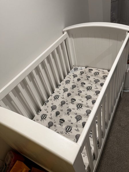 Touchwood Cot with luxury cot mattress and draw - FREE BEDDING AND PROTECTOR Carousel 1