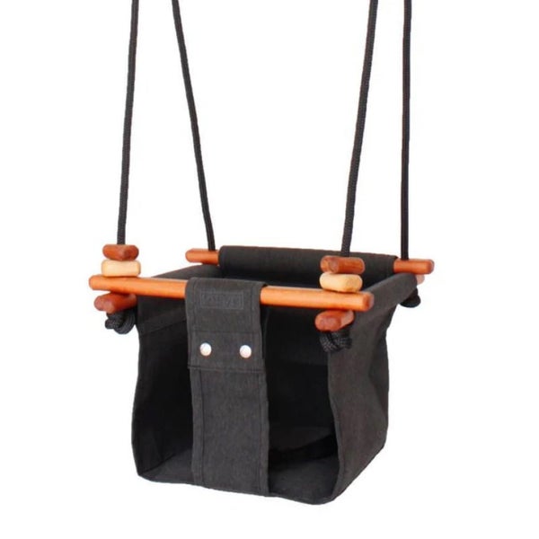 SOLVEJ Baby Swing - Slate Grey Carousel 1