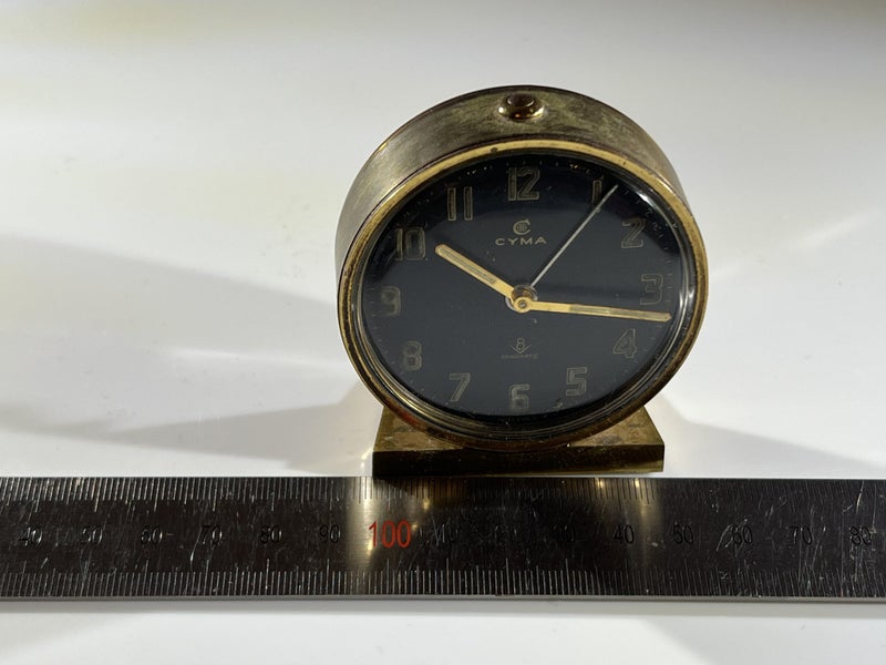 1940-50s Cyma Swiss Made Alarm Clock - 8 Day Movement Carousel 9