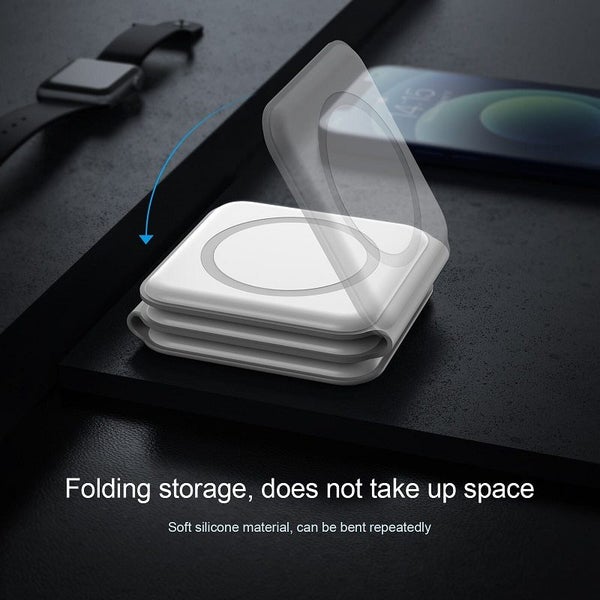 iLead Foldable 3-in-1 Wireless Charging Station with Floating Stand 15W Adapter62863853781890114