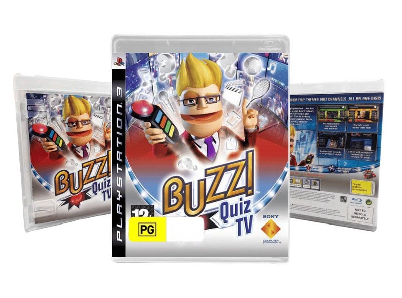 BUZZ (Buzzers + Game) *COMPLETE PS3 BUNDLE* Carousel 2