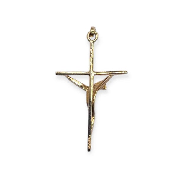 9CT Y/G CROSS PENDANT Carousel 2