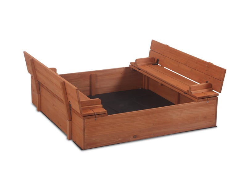 Sandpit Kids Sandbox Wooden Play Toy Carousel 1