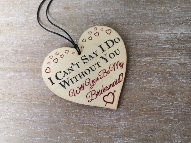 Bridesmaid Proposal Wooden Sign - 3 Options Carousel 1