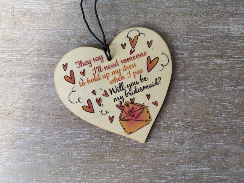 Bridesmaid Proposal Wooden Sign - 3 Options Carousel 2
