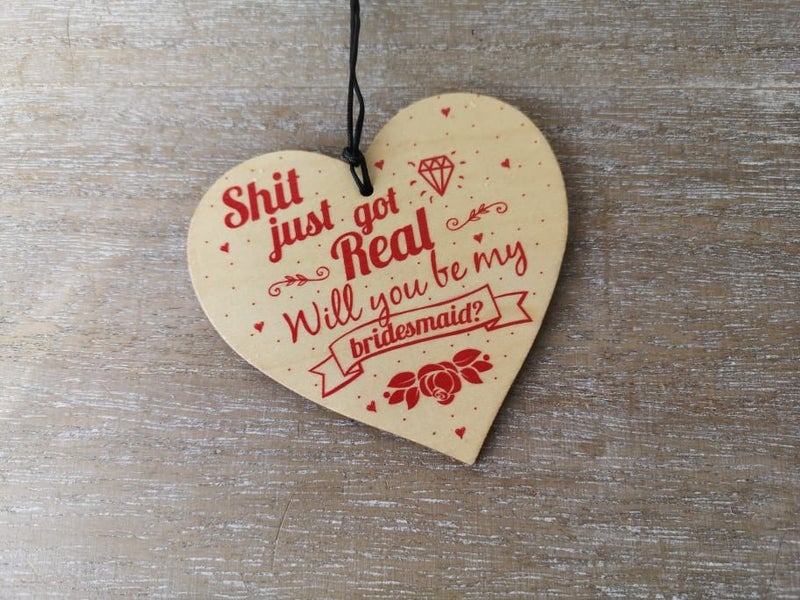 Bridesmaid Proposal Wooden Sign - 3 Options Carousel 3