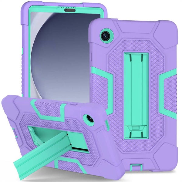 ShockProof Tablet Case with Stand for Samsung Galaxy A9 8.7 Inch -PurpleGreen Carousel 1