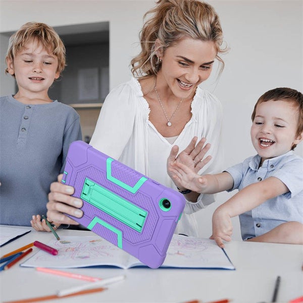 ShockProof Tablet Case with Stand for Samsung Galaxy A9 8.7 Inch -PurpleGreen Carousel 8