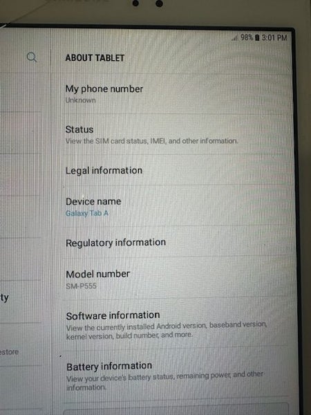 Samsung Galaxy Tab 10 inch White Wifi & Cellular LTE 4G 16GB 5MP Camera 2GB Ram Carousel 3