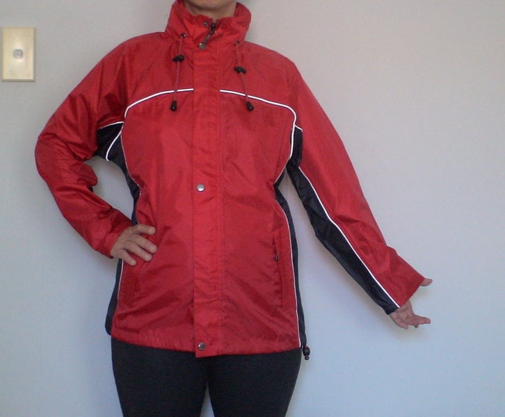 Child, Kids, Lady Raincoat Red Size 10 - blue & red Carousel 6