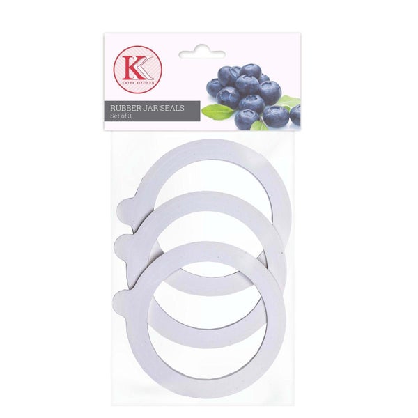 Kates Kitchen Rubber Jar Seals 7cm pack of 3 -- kate's kitchen Carousel 1