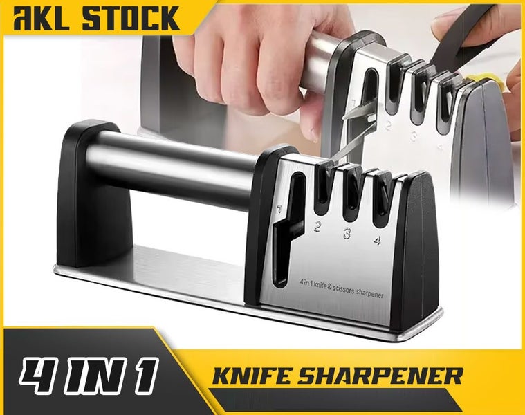Home Knife Sharpener for Kitchen Knives,4 in 1 Knives Sharpeners Carousel 1
