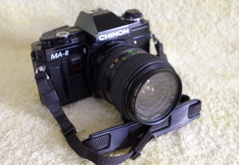 Chinon MA-8 (Minolta X370n rebranded) f3.5/28-70 Zoom + bag /Tested & functional Carousel 1