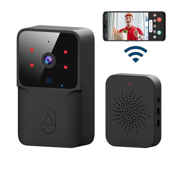 Wireless Doorbell Camera Night Vision Two Way Audio APP Control-Black Carousel 1