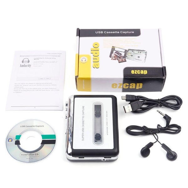 Tape to PC USB Cassette MP3 CD Converter Capture Digital Audio Music Player Carousel 6