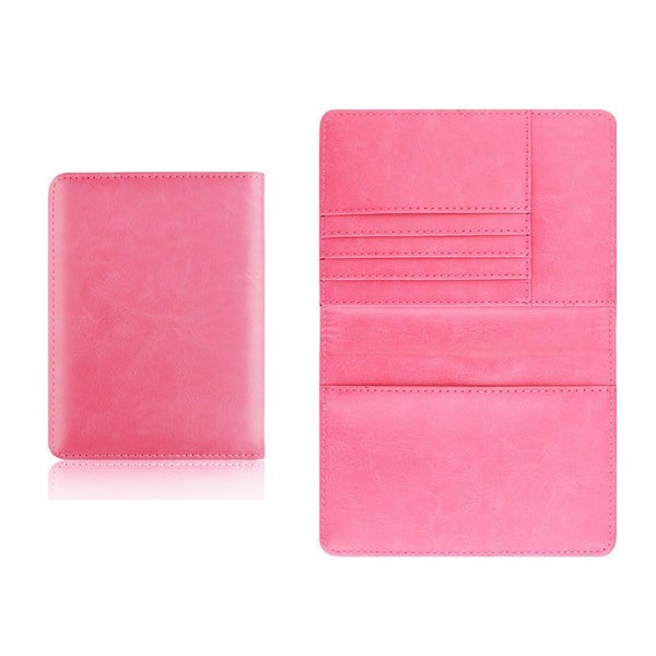 Australia Passport Holder with Card Slots RFID Blocking for Travel-Pink Carousel 4