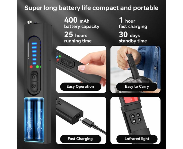 Hidden Camera Detectors,GPS Tracker Detector,Portable Camera Detectors for Carousel 8