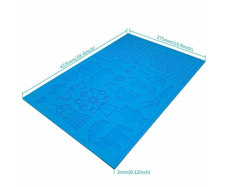 Flexible 3D Pen Mat Heat-Resistant Silicone Pad Accessories 3D Printing Mat Carousel 2