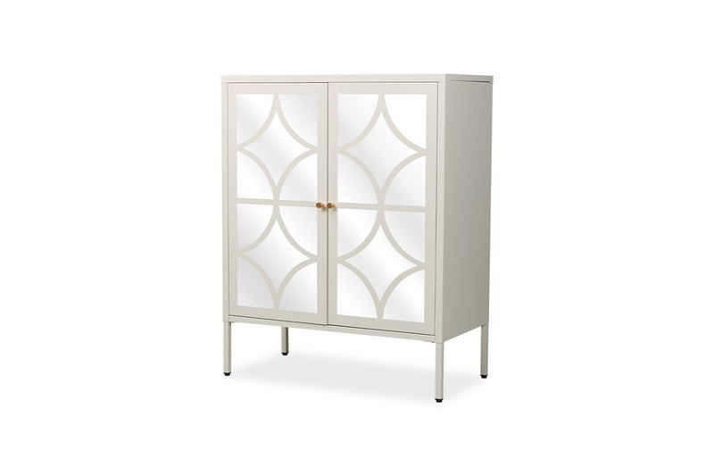 STARK 100cmx80cm 2-Mirror Door Cabinet (Cream) Carousel 1