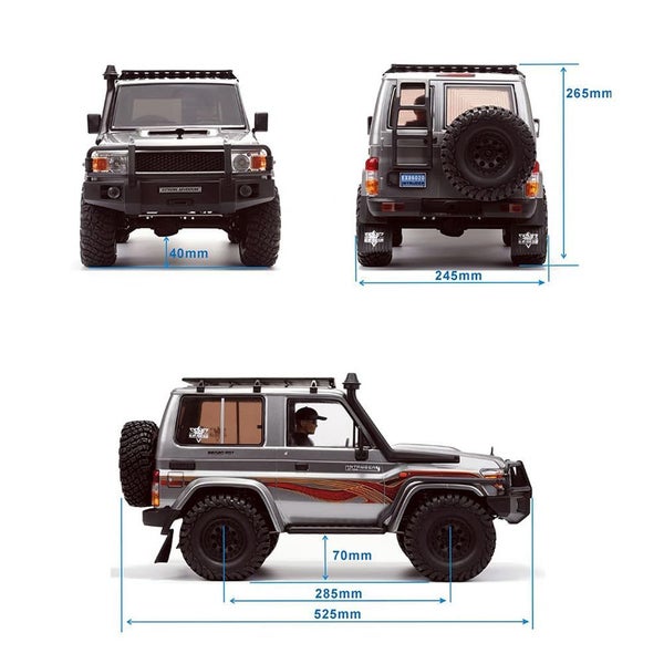 1/10 RC Truck RTR 2.4G Full Proportional Remote Control Car Carousel 8
