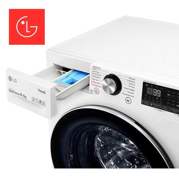 LG 10kg/6kg Front Load Washer Dryer Combo with Steam Carousel 2